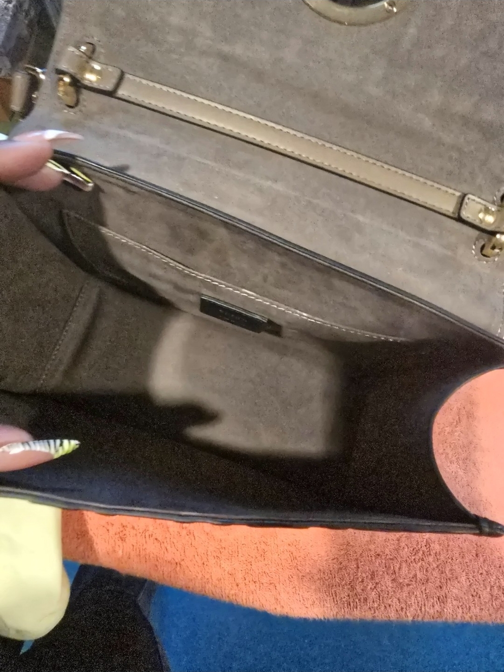 Fendi Shoulder Bag in Taupe with Gold Hardware